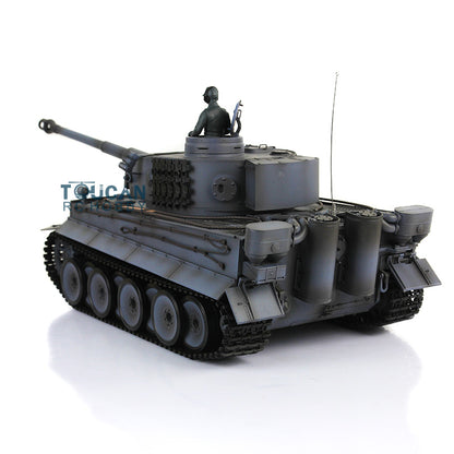Henglong 1/16 Scale 7.0 Plastic Ver German Tiger I RTR RC Tank 3818 Model Metal Road Wheel Suspension Infrared Combating System Smoking BB Unit