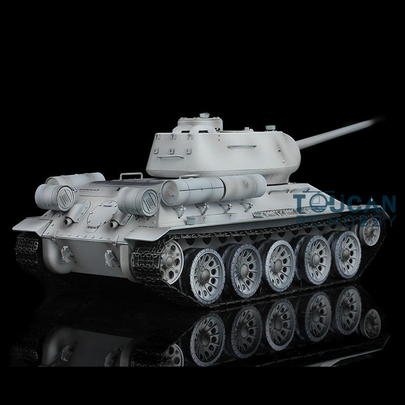 Henglong 2.4Ghz 1/16 Scale 7.0 Soviet T34-85 RTR RC Tank 3909 340 Turret Plastic Chassis Hull Remote Control Model IR Battle