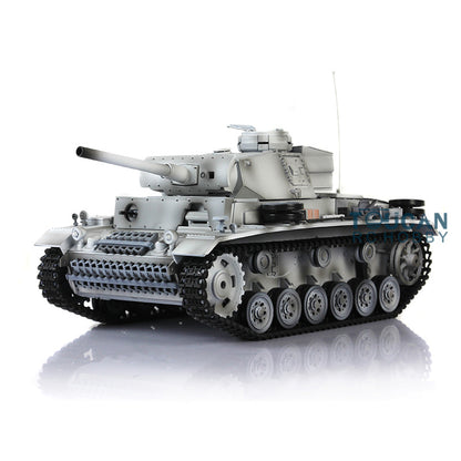 Henglong 1/16 Radio Control Tank Plastic Panzer III L TK7.0 Tank 3848 RC Tank w/ 360 Degrees Rotating Turret Gearbox Engine Sound