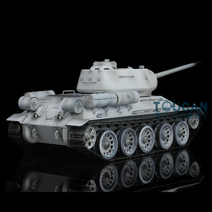 Henglong 1/16 Scale 7.0 Upgraded Soviet T34-85 3909 RTR RC Tank BB Infrared Combat Smoke Unit Metal Tracks Drive Idler Wheels