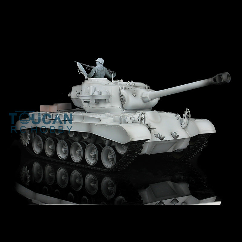 Henglong 1/16 Scale Snow 7.0 Plastic Ver M26 Pershing RTR RC Tank Model 3838 Radio Control Vehicle Infrared Combating System