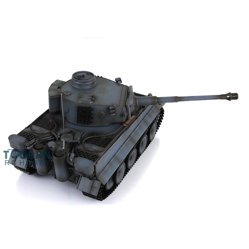 Henglong 1/16 Scale 7.0 Plastic Ver German Tiger I RTR RC Tank 3818 Model Metal Road Wheel Suspension Infrared Combating System Smoking BB Unit