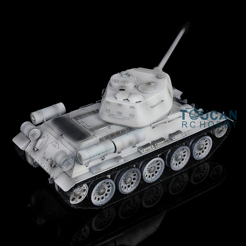 Henglong 1/16 Scale 7.0 Upgraded Soviet T34-85 3909 RTR RC Tank BB Infrared Combat Smoke Unit Metal Tracks Drive Idler Wheels