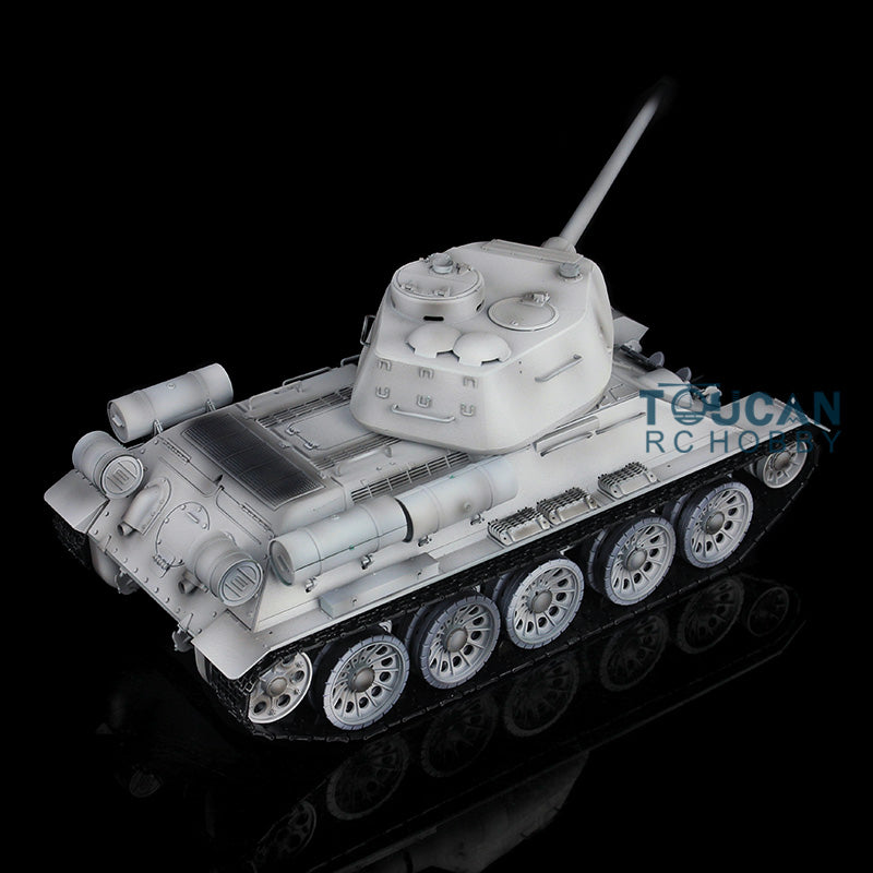 Henglong 2.4Ghz 1/16 Scale 7.0 Soviet T34-85 RTR RC Tank 3909 340 Turret Plastic Chassis Hull Remote Control Model IR Battle