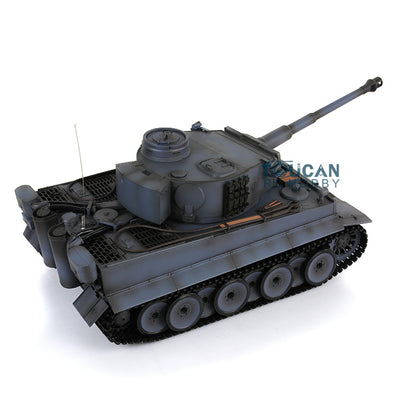 Henglong 1/16 Scale 7.0 Plastic Ver German Tiger I RTR RC Tank 3818 Model Metal Road Wheel Suspension Infrared Combating System Smoking BB Unit