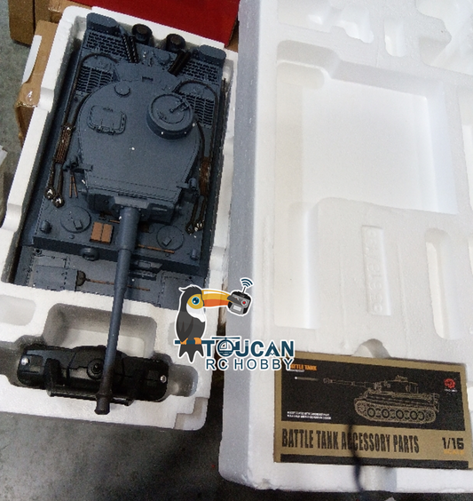 Fast Free Shipping Second Hand US Stock 2.4Ghz Plastic Henglong 1/16 Scale 7.0 RTR RC Tank 3818 German Tiger I BB IR Smoke Sound Light