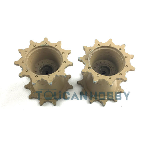 Metal Sprockets Driving Wheels for Henglong 1/16 Scale USA M1A2 Abrams RC Tank 3918 Radio Controlled Military Models
