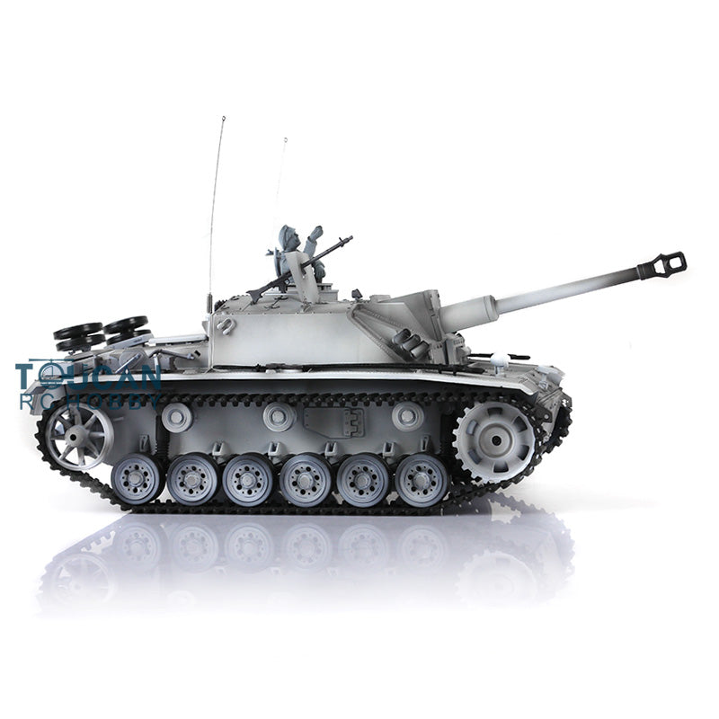 Henglong 1/16 7.0 Upgraded German Stug III RTR RC Tank 3868 Metal Tracks Sprocket Wheels Barrel BB Unit Infrared Combating System