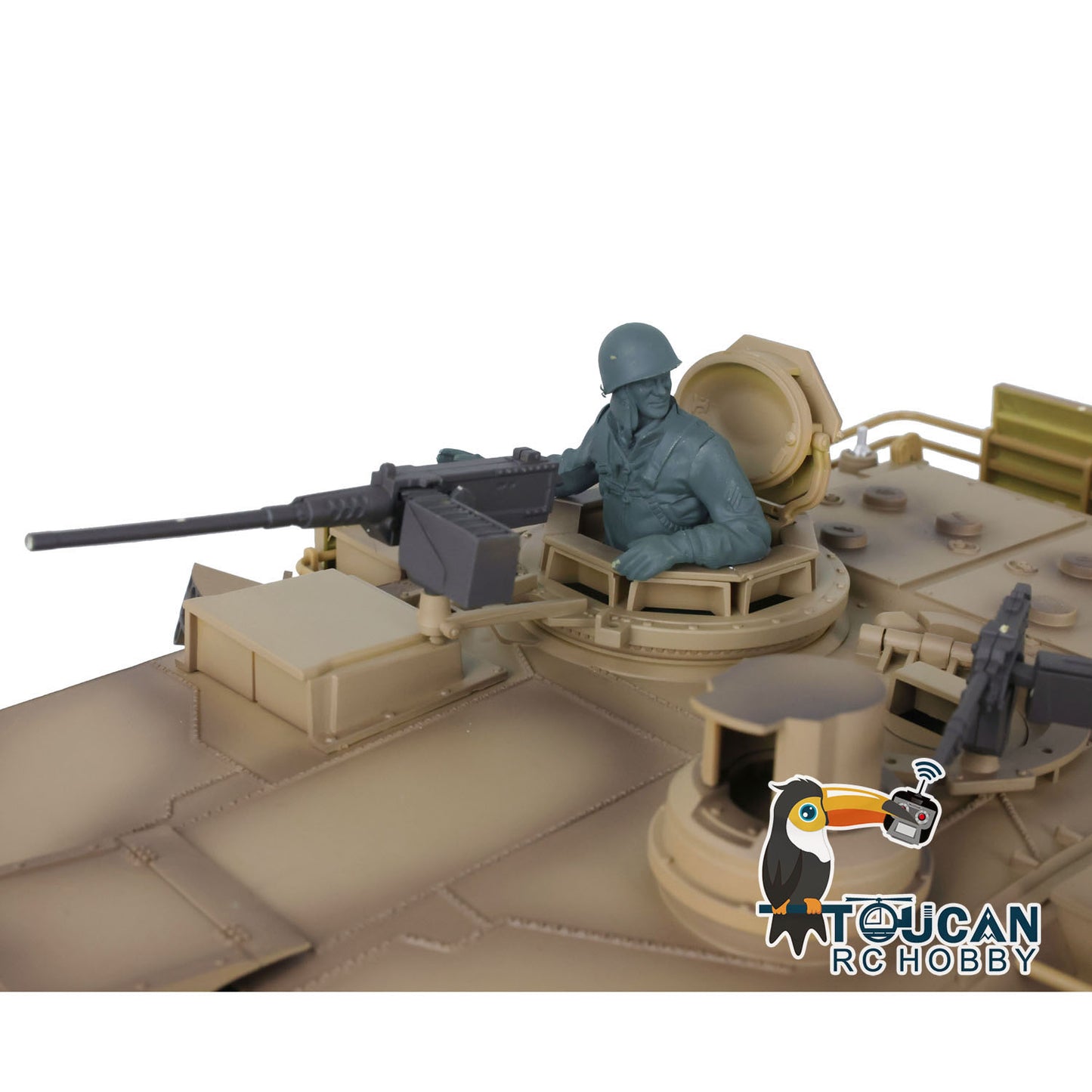 Henglong 1/16 TK7.1 Abrams M1A2 RTR RC Tank 3918 with Openable Hatch Rotatable Panoramic Sight