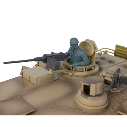 Henglong 1/16 7.0 3918 Abrams M1A2 RTR RC Tank Openable Hatch Rotatable Panoramic Sight BB IR Smoke Metal Wheels Tracks Gearbox