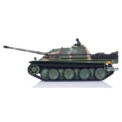 2.4G Henglong 1/16 Scale 7.0 Plastic Jadpanther RTR RC Tank Radio Control 3869 Infrared Combating System Metal Barrel BB Unit