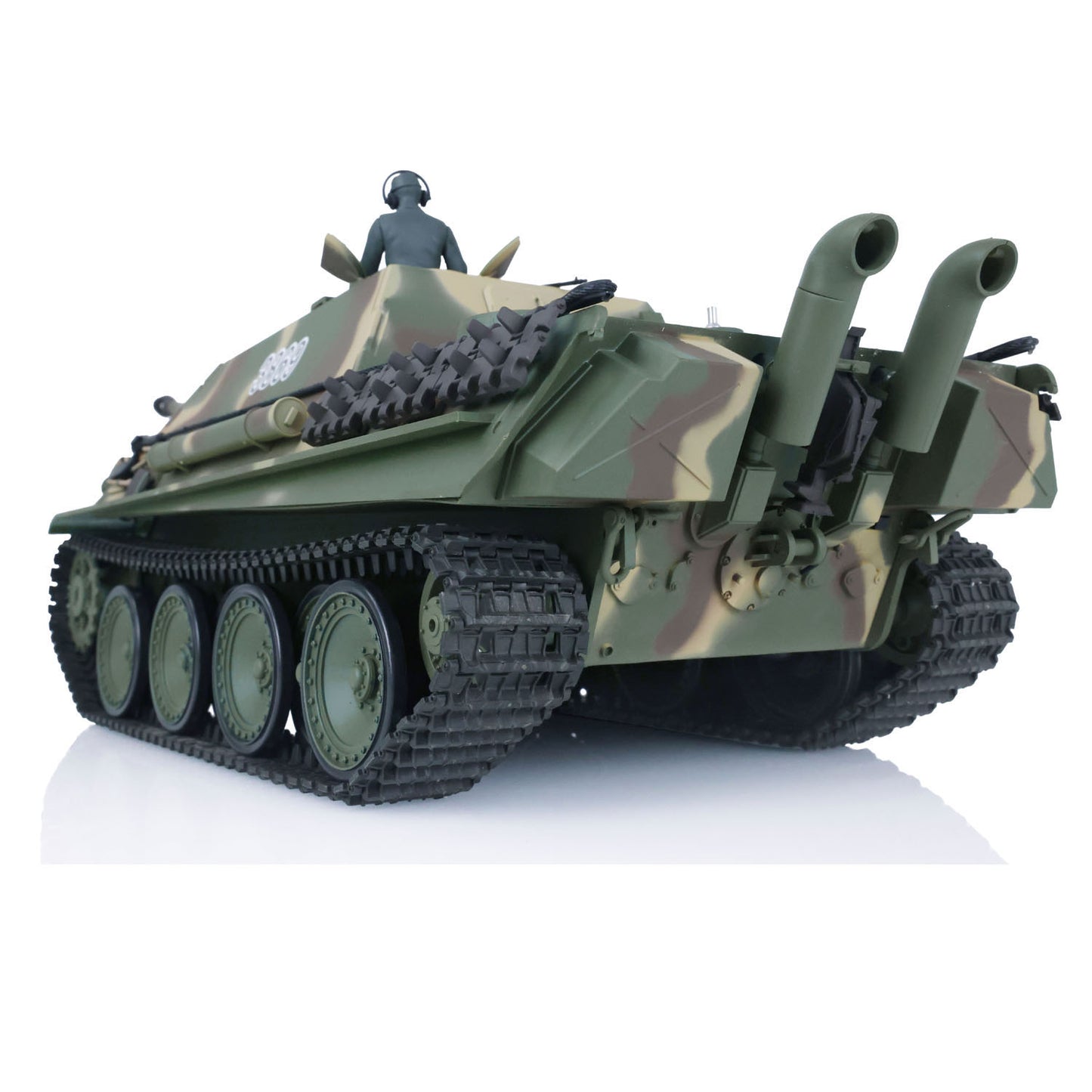 Henglong 1/16 7.0 Plastic Jadpanther 3869 RTR RC Tank FPV Infrared Combating System BB Shooting Smoke Unit Steel Gearbox Metal Barrel