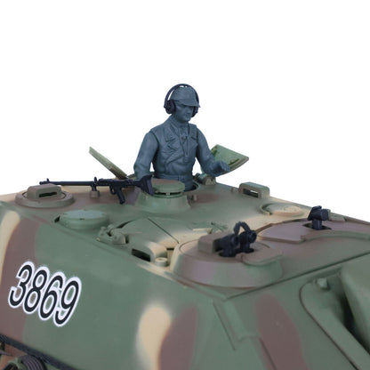 Henglong 1/16 7.0 Plastic Jadpanther 3869 RTR RC Tank FPV Infrared Combating System BB Shooting Smoke Unit Steel Gearbox Metal Barrel