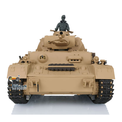 2.4G Henglong 1/16 Snow 7.0 Plastic German Panzer IV F RTR RC Tank Model 3858 Infrared Combating System Metal Barrel BB Unit