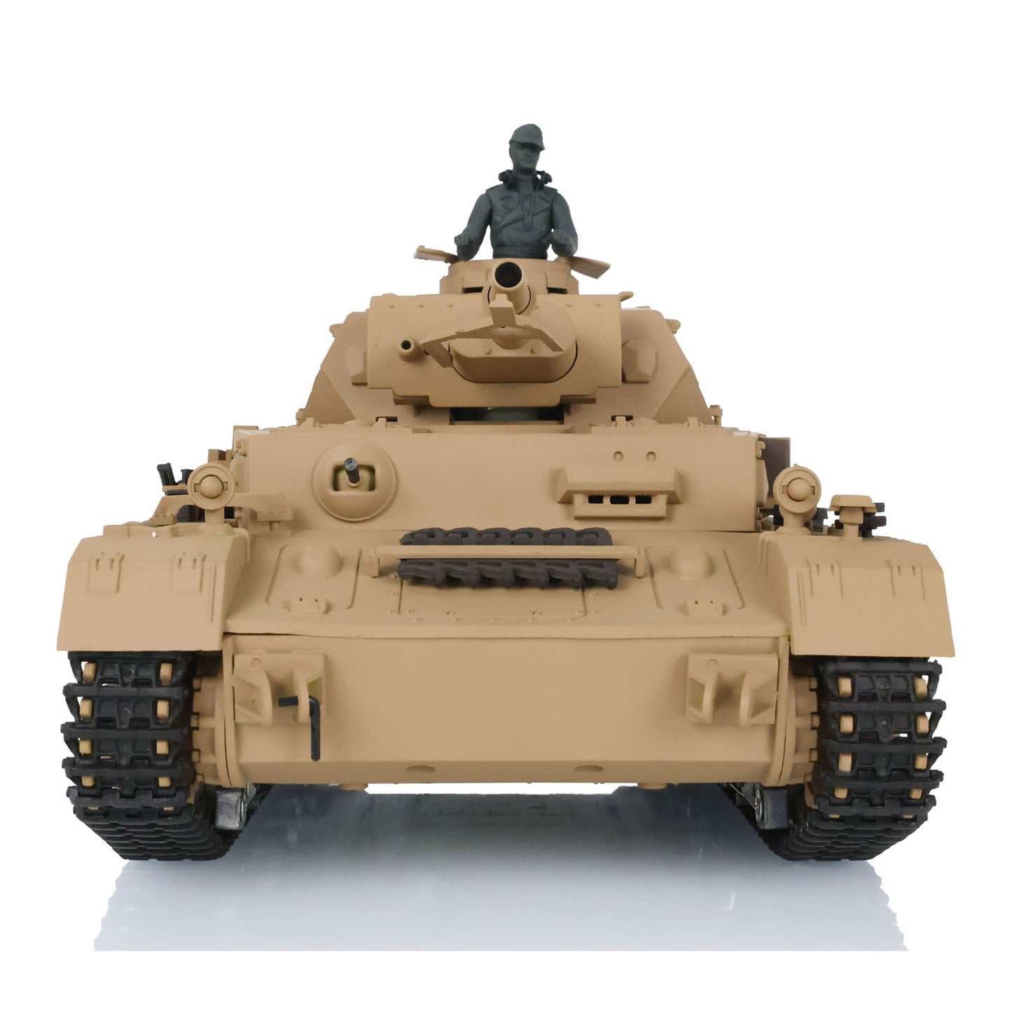 US Warehouse 2.4G Henglong 1/16 7.0 Plastic 3858 German Panzer IV F RTR RC Tank Model Smoke BB IR Sound Light Metal Barrel