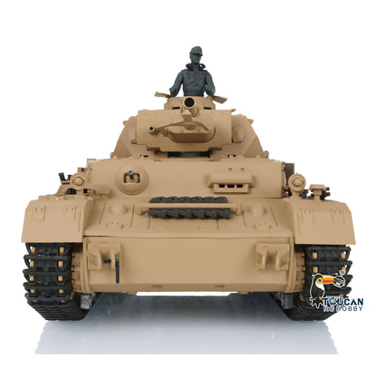 2.4G Henglong 1/16 7.0 Plastic Panzer IV F2 F 3858 3859 RTR RC Tank Model Infrared System 360 Degree Turret BB Unit Smoke Lights 2Sounds