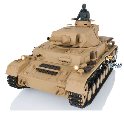 2.4G Henglong 1/16 Snow 7.0 Plastic German Panzer IV F RTR RC Tank Model 3858 Infrared Combating System Metal Barrel BB Unit