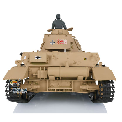 2.4G Henglong 1/16 7.0 Plastic German Panzer IV F2/Panzer IV F RTR RC Tank 3859 360 Degree Turret Rotation Infrared Combating System
