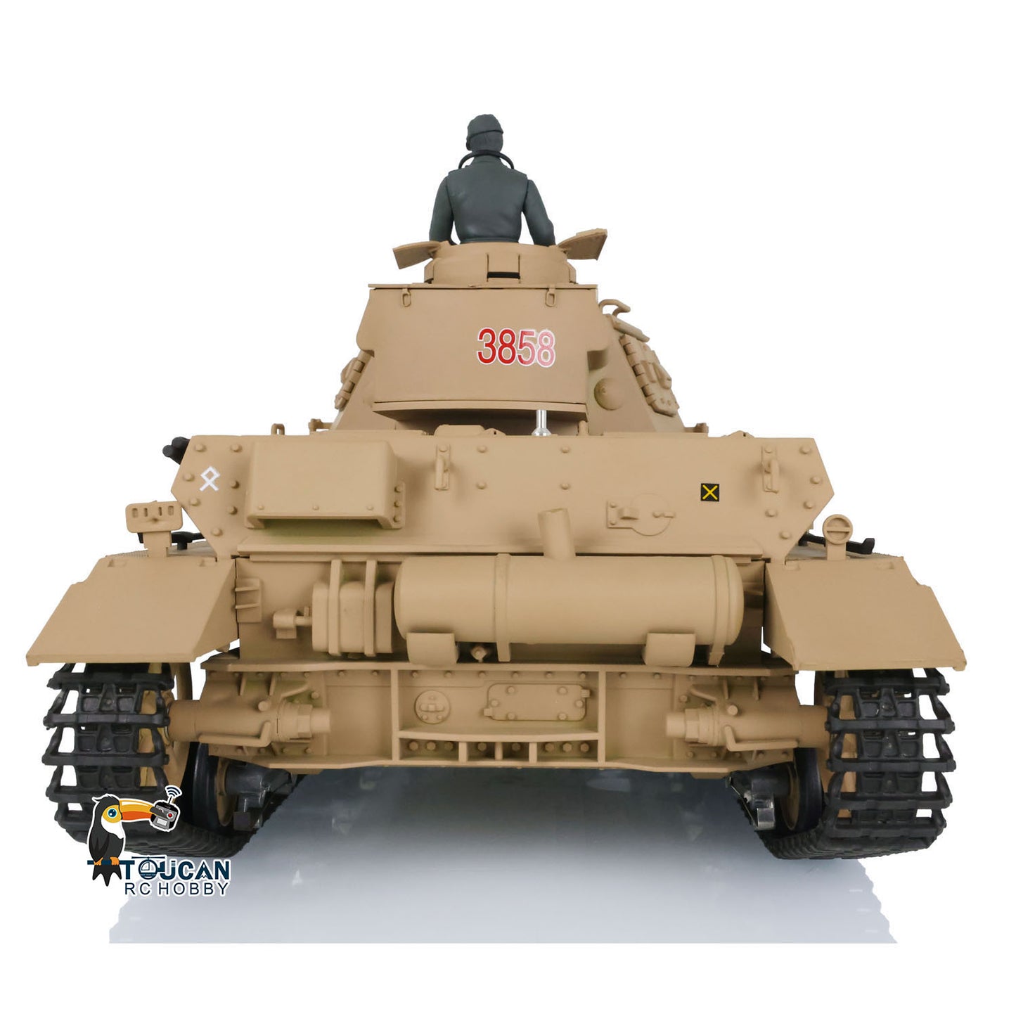 2.4G Henglong 1/16 7.0 Plastic Panzer IV F2 F 3858 3859 RTR RC Tank Model Infrared System 360 Degree Turret BB Unit Smoke Lights 2Sounds