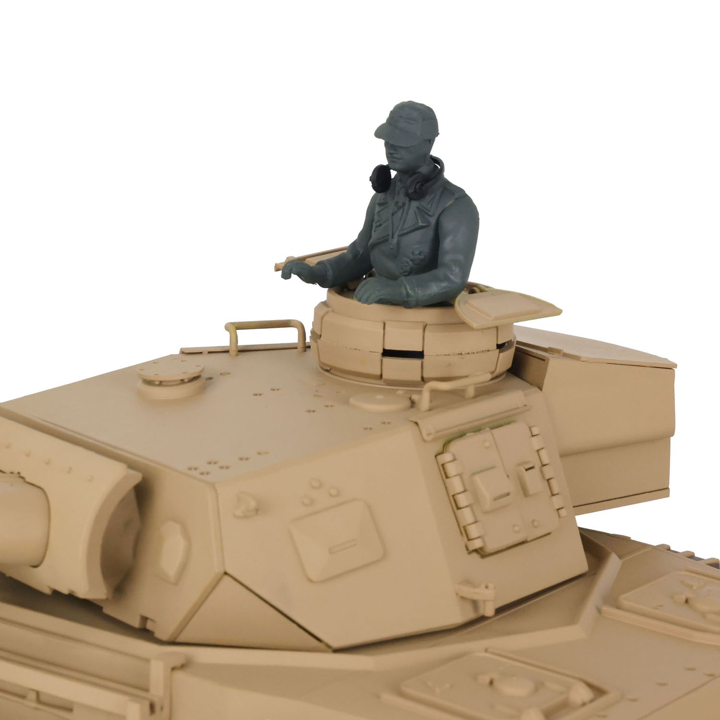 US Warehouse 2.4G Henglong 1/16 7.0 Plastic 3858 German Panzer IV F RTR RC Tank Model Smoke BB IR Sound Light Metal Barrel