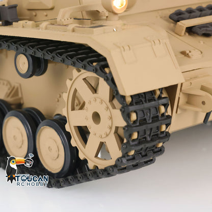 2.4G Henglong 1/16 TK7.0 RC Tank Panzer IV F Remote Control Tank 3858 w/ 360 Degrees Rotating Turret FPV Camera BB Shooting