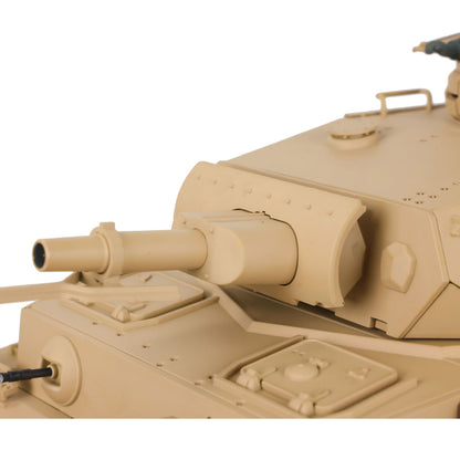 US Warehouse 2.4G Henglong 1/16 7.0 Plastic 3858 German Panzer IV F RTR RC Tank Model Smoke BB IR Sound Light Metal Barrel