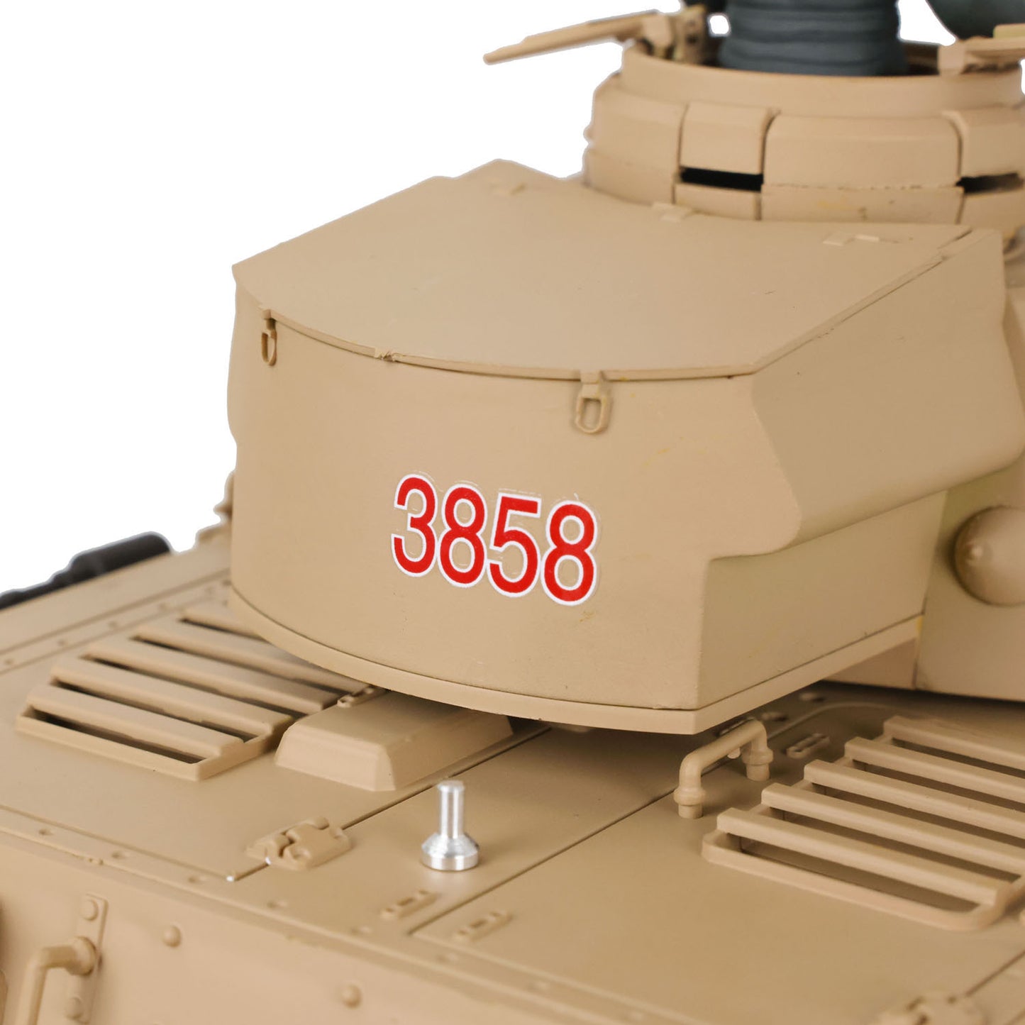 US Warehouse 2.4G Henglong 1/16 7.0 Plastic 3858 German Panzer IV F RTR RC Tank Model Smoke BB IR Sound Light Metal Barrel