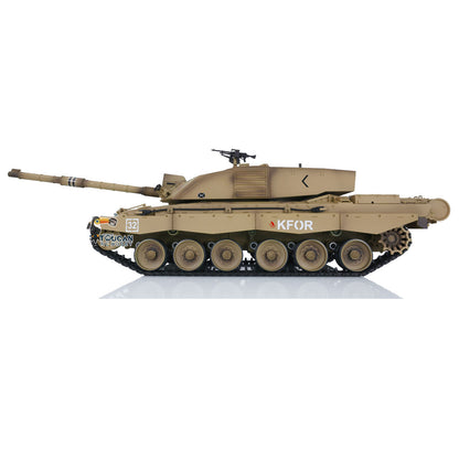2.4Ghz Henglong 1:16 7.0 British Challenger II RTR RC Tank 3908 360 Degrees Turret Remote Control Model Battery Charger Sound