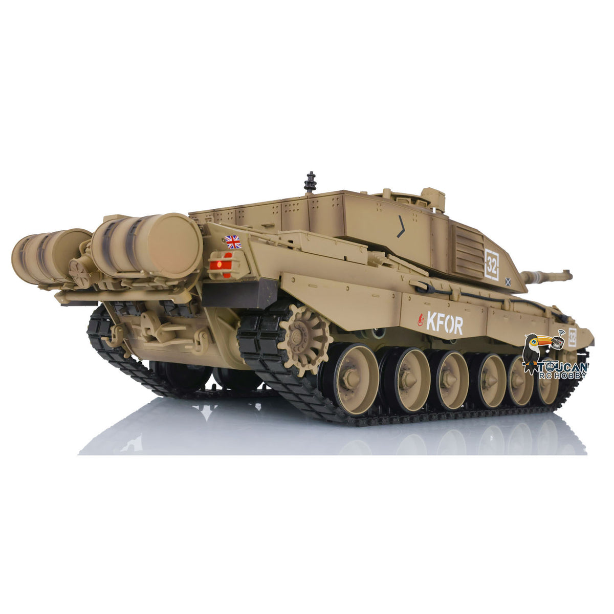 US Stock Henglong 1/16 TK7.0 Plastic Challenger II RTR RC Tank 3908 with BB Unit Infrared Comabt Smoke Sound Light System