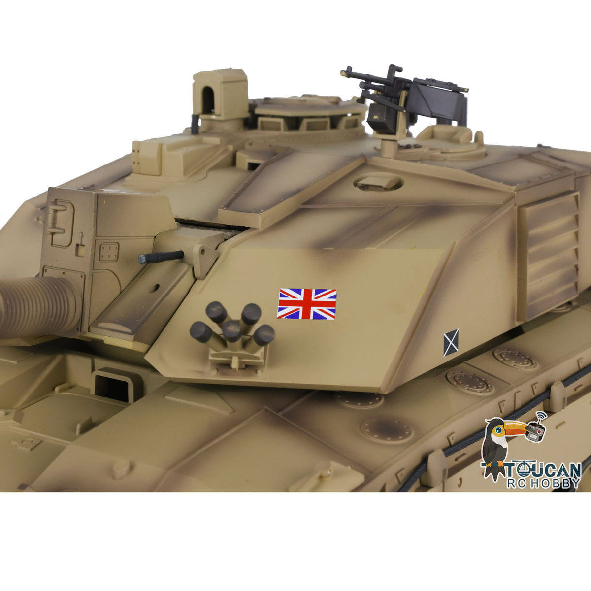 Henglong 1/16 TK7.0 Customize 3908 Challenger II RTR RC Tank with Metal Tracks Road Drive Idler Wheels