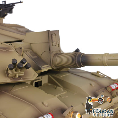 Henglong 1/16 7.0 Upgraded Challenger II 3908 RTR RC Tank Military Vehicle BB IR Smoke 340 Degree Turret Metal Tracks Drive Idler Wheels
