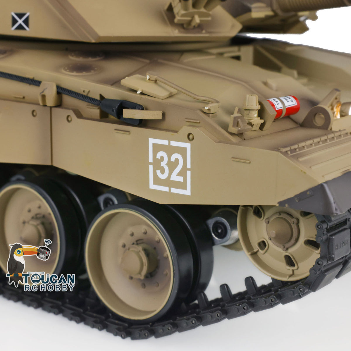US Stock Henglong 1/16 TK7.0 Plastic Challenger II RTR RC Tank 3908 with BB Unit Infrared Comabt Smoke Sound Light System
