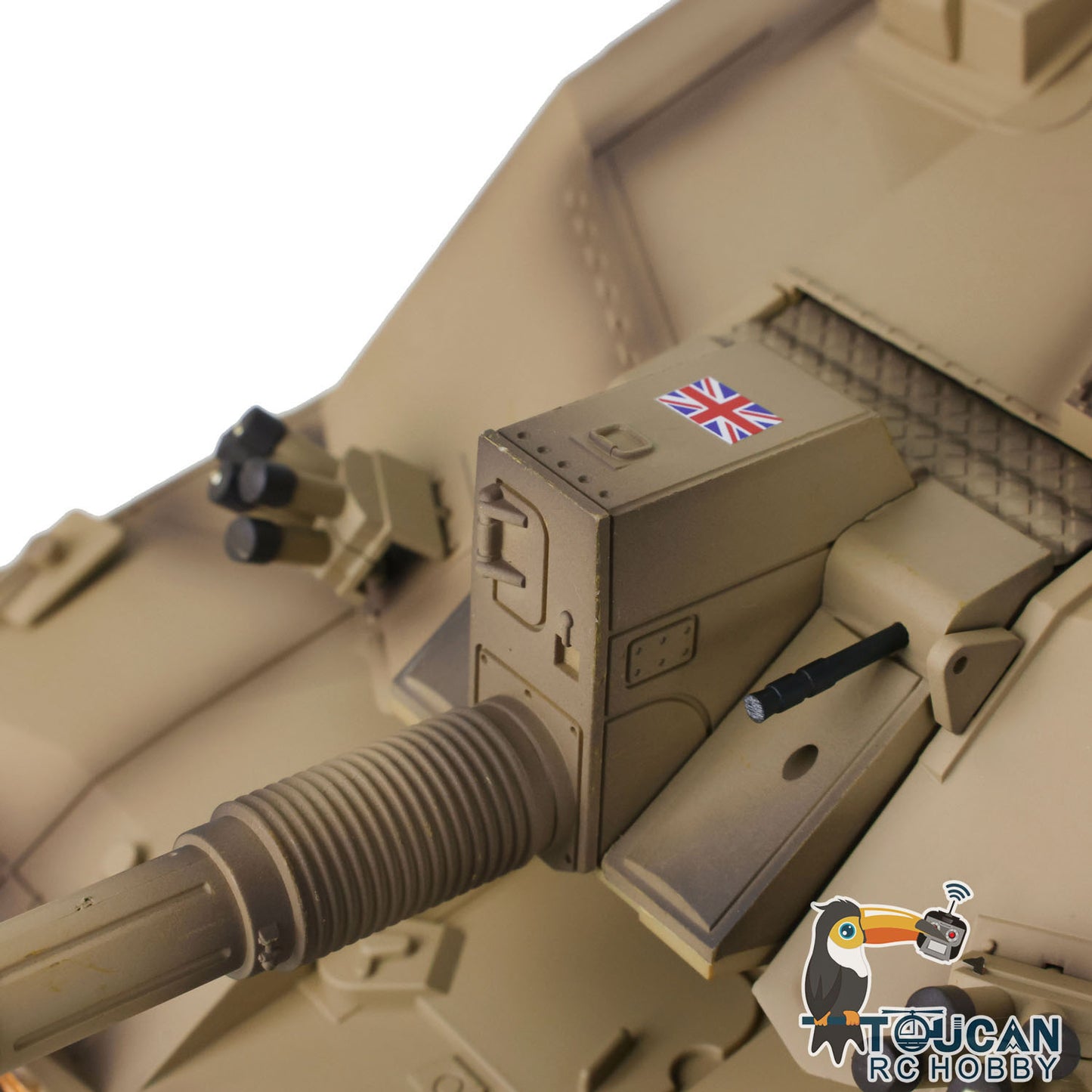 Henglong 1/16 7.0 Upgraded Challenger II RC Tank 3908 Metal Tracks W/ Rubbers 360 Degree Turret Rotation Infrared Combating System