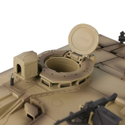 Henglong 1/16 7.0 Upgraded Challenger II 3908 RTR RC Tank 360 Degree Turret BB IR Smoke Sound Light Metal Drive Idler Wheels