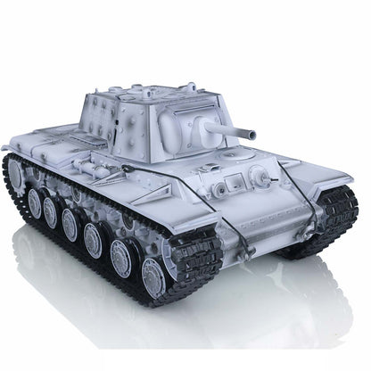 2.4G Henglong 1/16 7.0 Upgraded Soviet KV-1 3878 RTR RC Tank BB IR Light Sound Smoke 340 Degree Turret Metal Drive Idler Wheels Tracks Gearbox