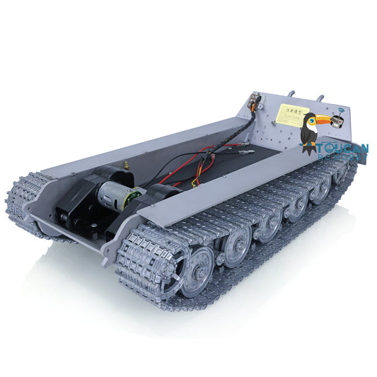 100% Metal RC Tank Chassis With Steel Driving Gearbox for Heng Long 1/16 2.4Ghz German King Tiger Modification Emulation Models