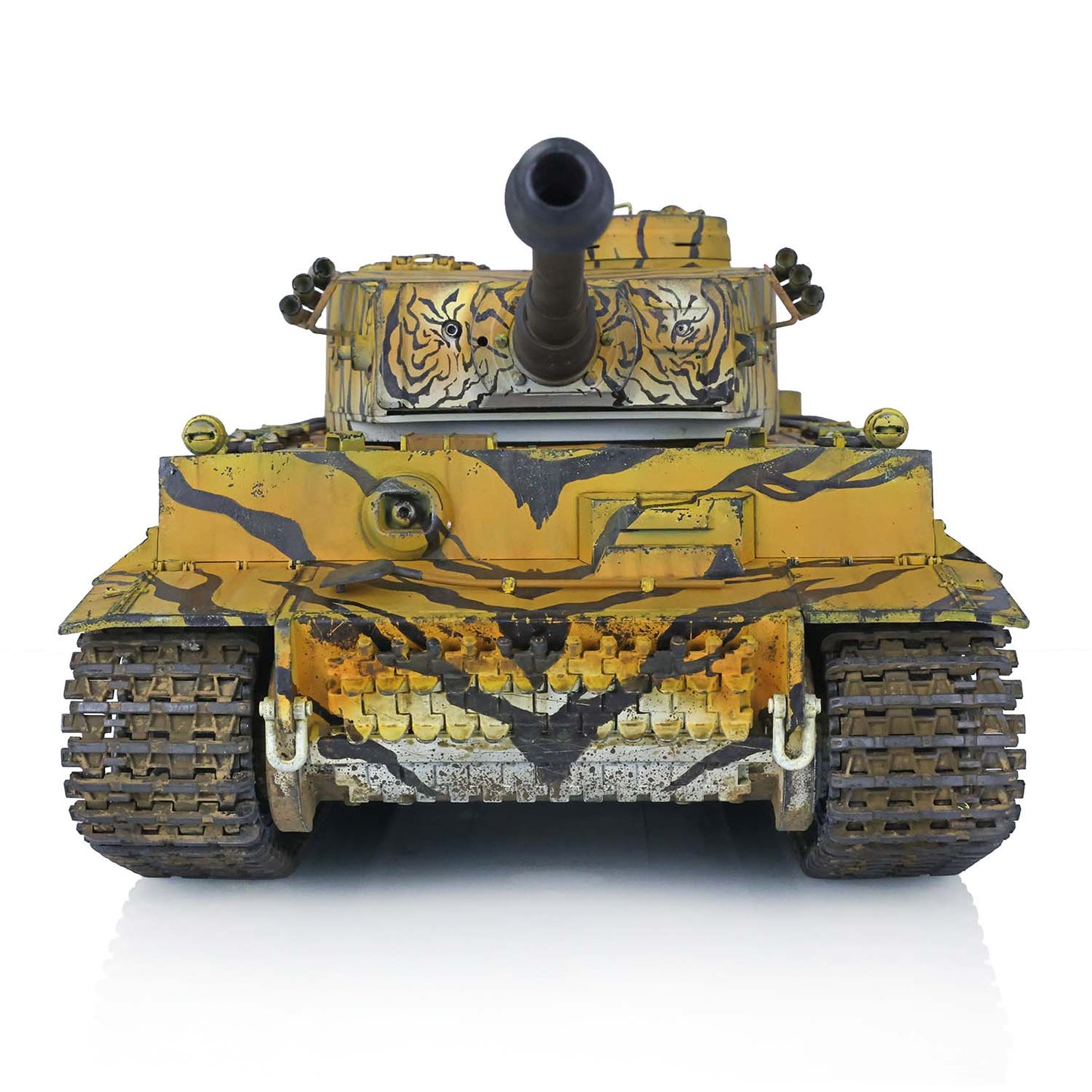 1/16 7.0 Plastic Henglong Tiger I 3818 RC Tank FPV BB IR 360 Degree Turret Metal Barrel Recoil Steel Gearbox Smoke Manual Spray Collection Model
