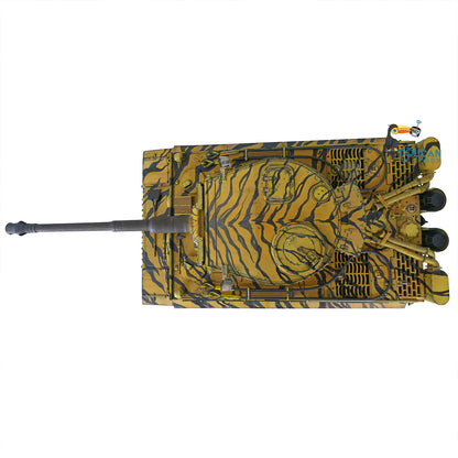 German Tiger I RC Tank 1/16 Heng Long Upgrade 7.0 FPV 3818 Metal Tracks Sprocket Wheels Barrel Recoil Manual Spray Tanks Infrared Combating System