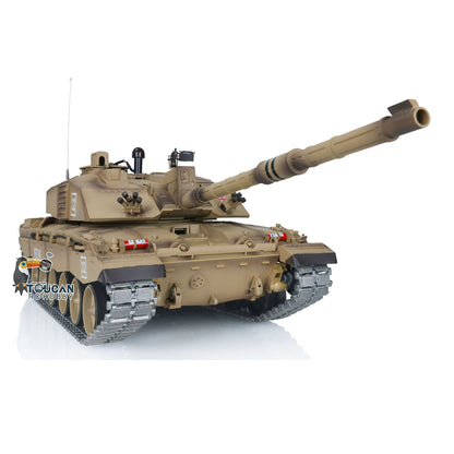 Henglong 1/16 7.0 Upgraded Challenger II 3908 RTR RC Tank Military Vehicle BB IR Smoke 340 Degree Turret Metal Tracks Drive Idler Wheels