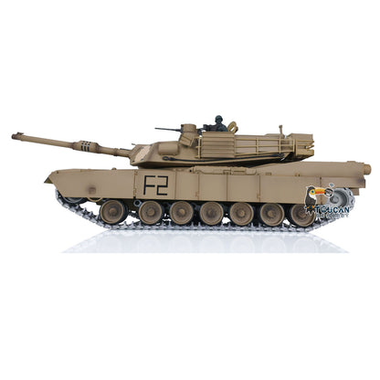 US Stock 2.4Ghz Henglong 1/16 TK7.0 Upgraded M1A2 Abrams RTR RC Tank Model 3918 340 Degrees Turret Metal Tracks Gearbox Barrel Idler Sprocket Wheels