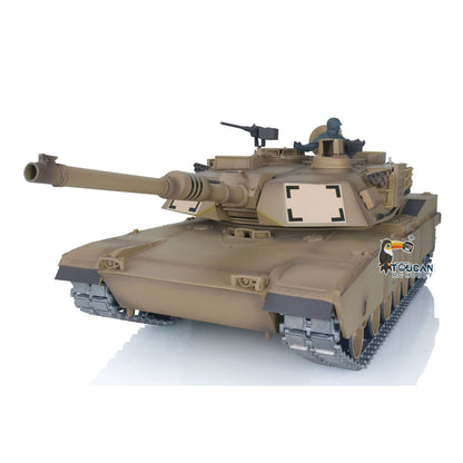 IN Stock 2.4G Henglong 1/16 7.0 Upgraded M1A2 Abrams 3918 RTR RC Tank Model BB IR Smoke Sound Lights Metal Drive Idler Wheels