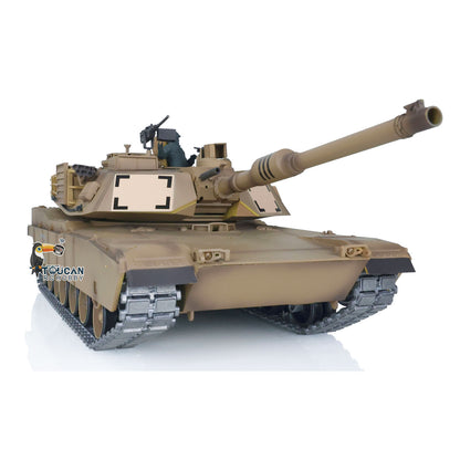 Henglong 1:16 Scale 7.0 Upgrade Edition M1A2 Abrams RTR RC Tank 3918 360 Degrees Turret Barrel Recoil Metal Tracks Idlers FPV