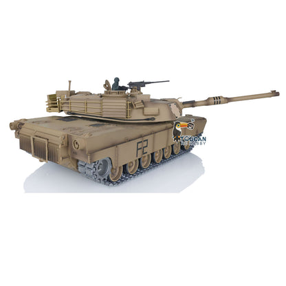 IN Stock 2.4G Henglong 1/16 7.0 Upgraded M1A2 Abrams 3918 RTR RC Tank Model BB IR Smoke Sound Lights Metal Drive Idler Wheels