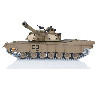 Henglong 1:16 Scale 7.0 Upgrade Edition M1A2 Abrams RTR RC Tank 3918 360 Degrees Turret Barrel Recoil Metal Tracks Idlers FPV