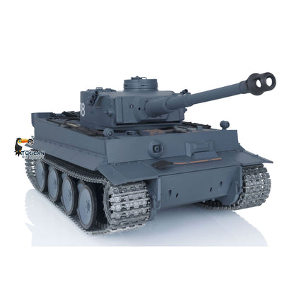 Henglong 1/16 Snow 7.0 Upgrade Tiger I RC Tank 3818 Barrel Recoil 360 Degree Turret Infrared Combat Idle Smoke Metal Tracks Sprocket Road Wheel Suspension