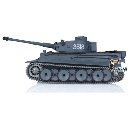 Henglong 1/16 TK7.0 Promotion 3818 Tiger I RTR RC Tank FPV 360 Degrees Turret Barrel Recoil Smoke BB IR Metal Tracks Sprockets Idlers Wheels