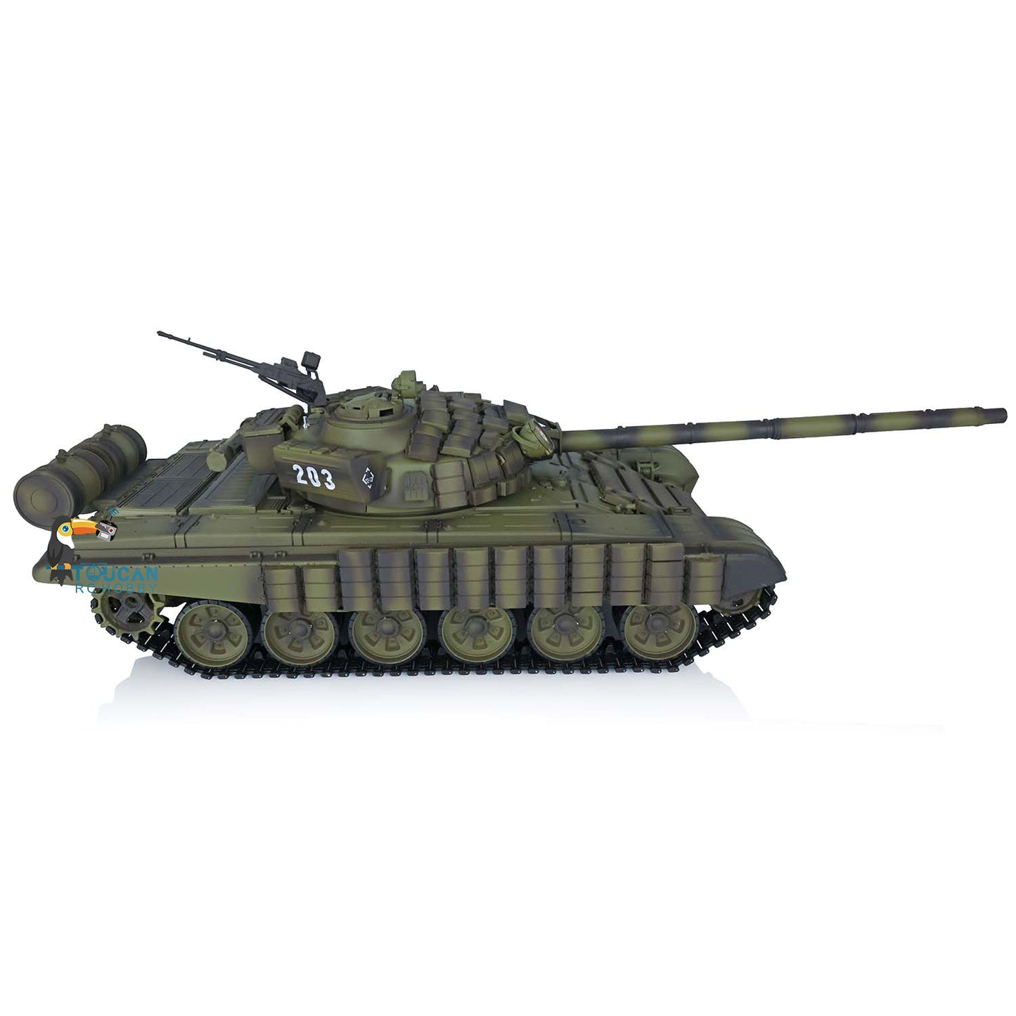 Heng Long 1/16 TK7.0 Plastic Soviet T72 RTR RC Tank 3939 with Steel Gearbox Armor 360 Degree Turret BB Infrared Combat Smoke