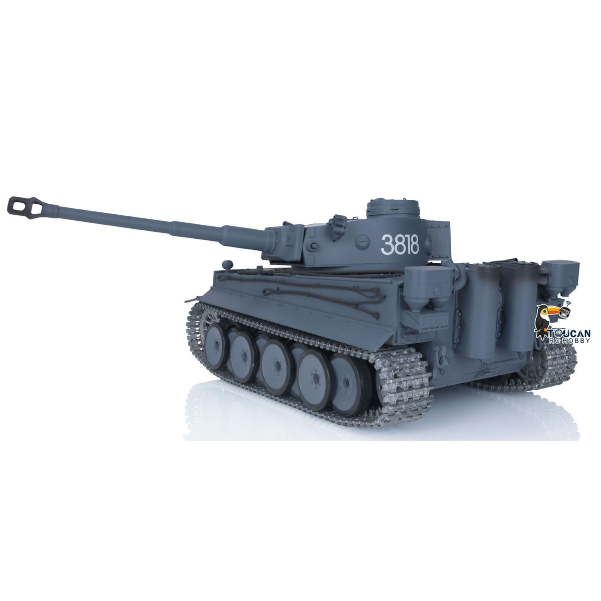 Henglong 1/16 Promotion TK7.0 German Tiger I RTR RC Tank 3818 Special Spray Painting with Barrel Recoil FPV IR BB Smoke