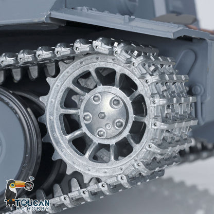 Henglong 1/16 7.0 Upgraded Metal Version German Tiger I RTR RC Tank 3818 Metal Tracks Sprocket wheels Infrared Combating Smoking System