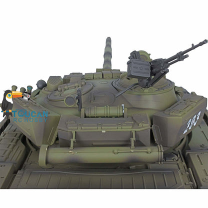 Heng Long 1/16 TK7.0 Plastic Soviet T72 RTR RC Tank 3939 with Steel Gearbox Armor 360 Degree Turret BB Infrared Combat Smoke
